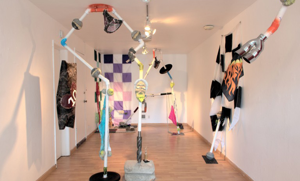 Installation view of Yellow No. 5, Bruh at Royal NoneSuch Gallery